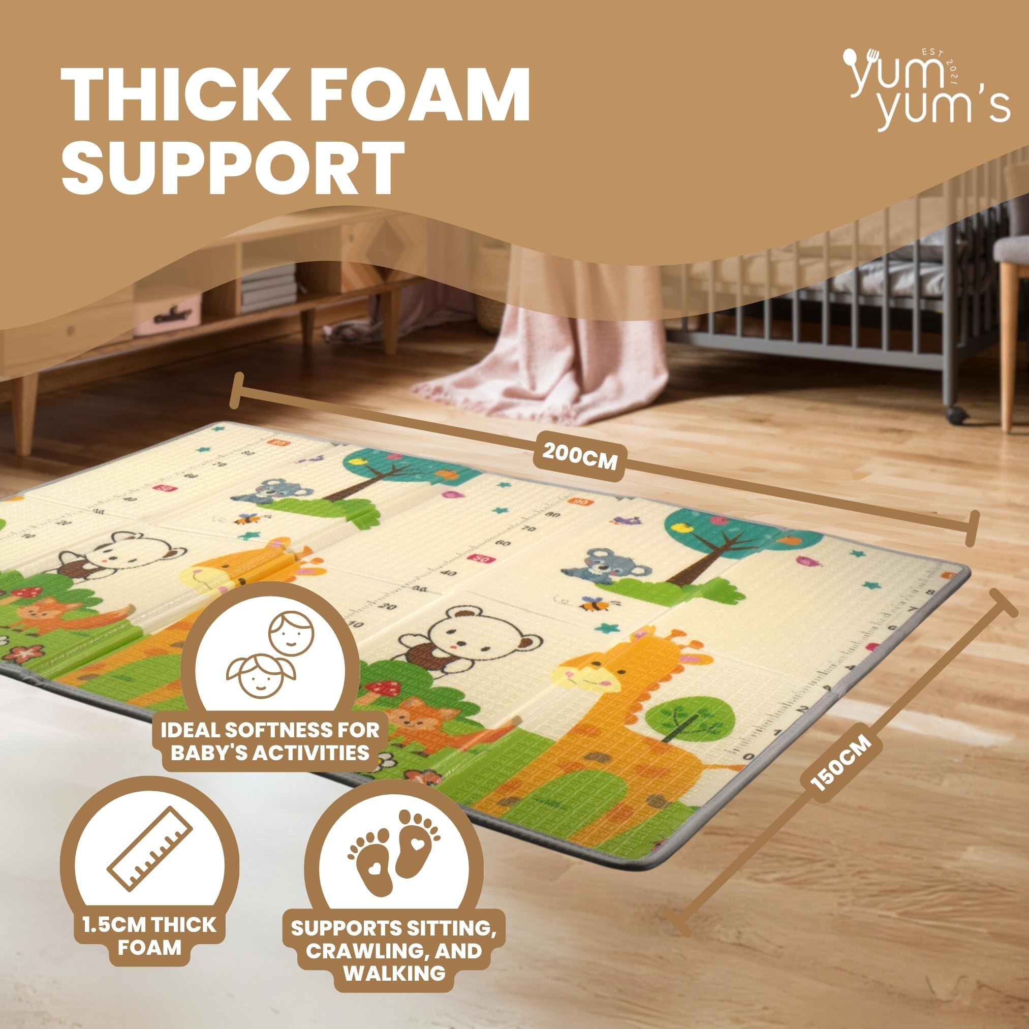 DOUBLE SIDED FOAM PLAYMATS