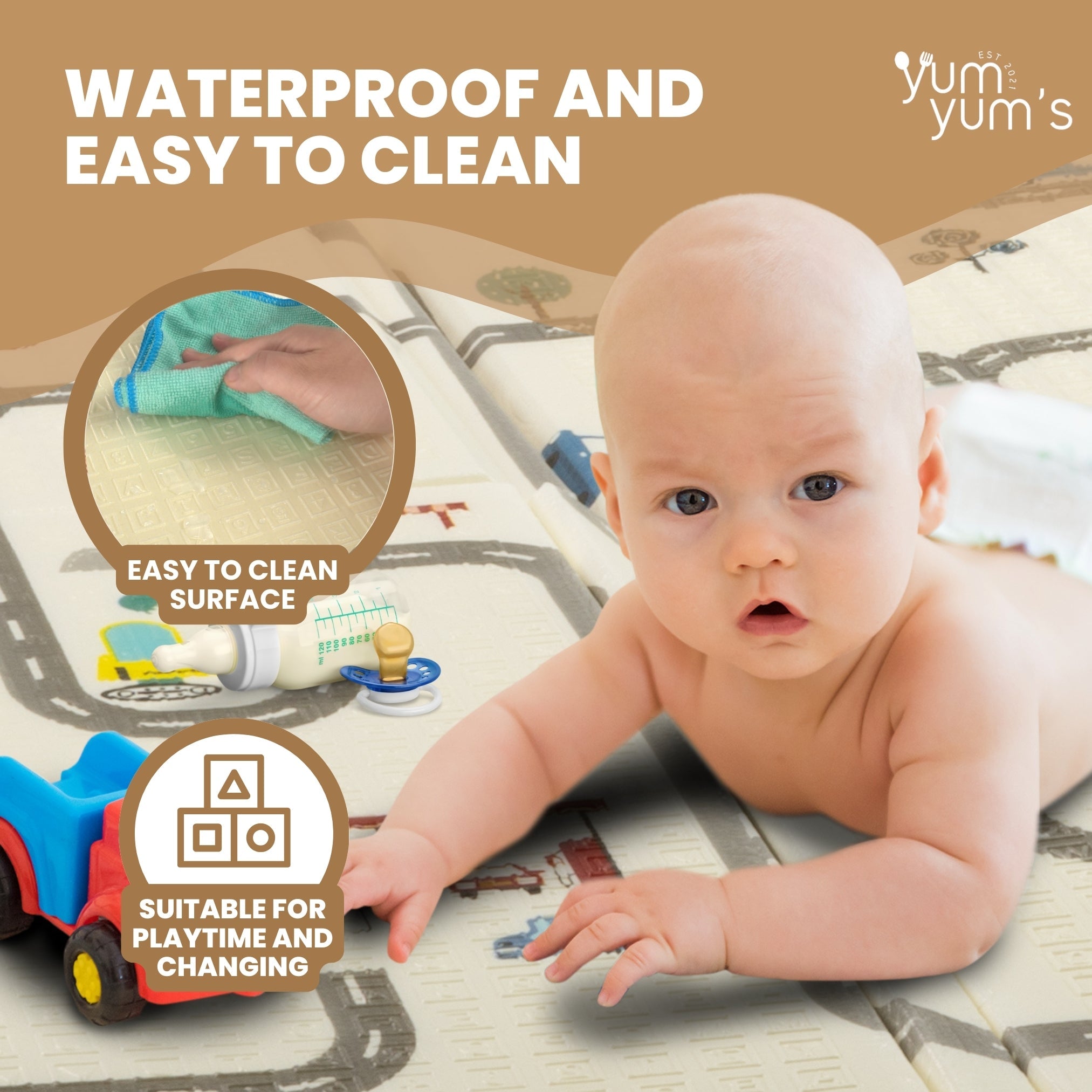 DOUBLE SIDED FOAM PLAYMATS