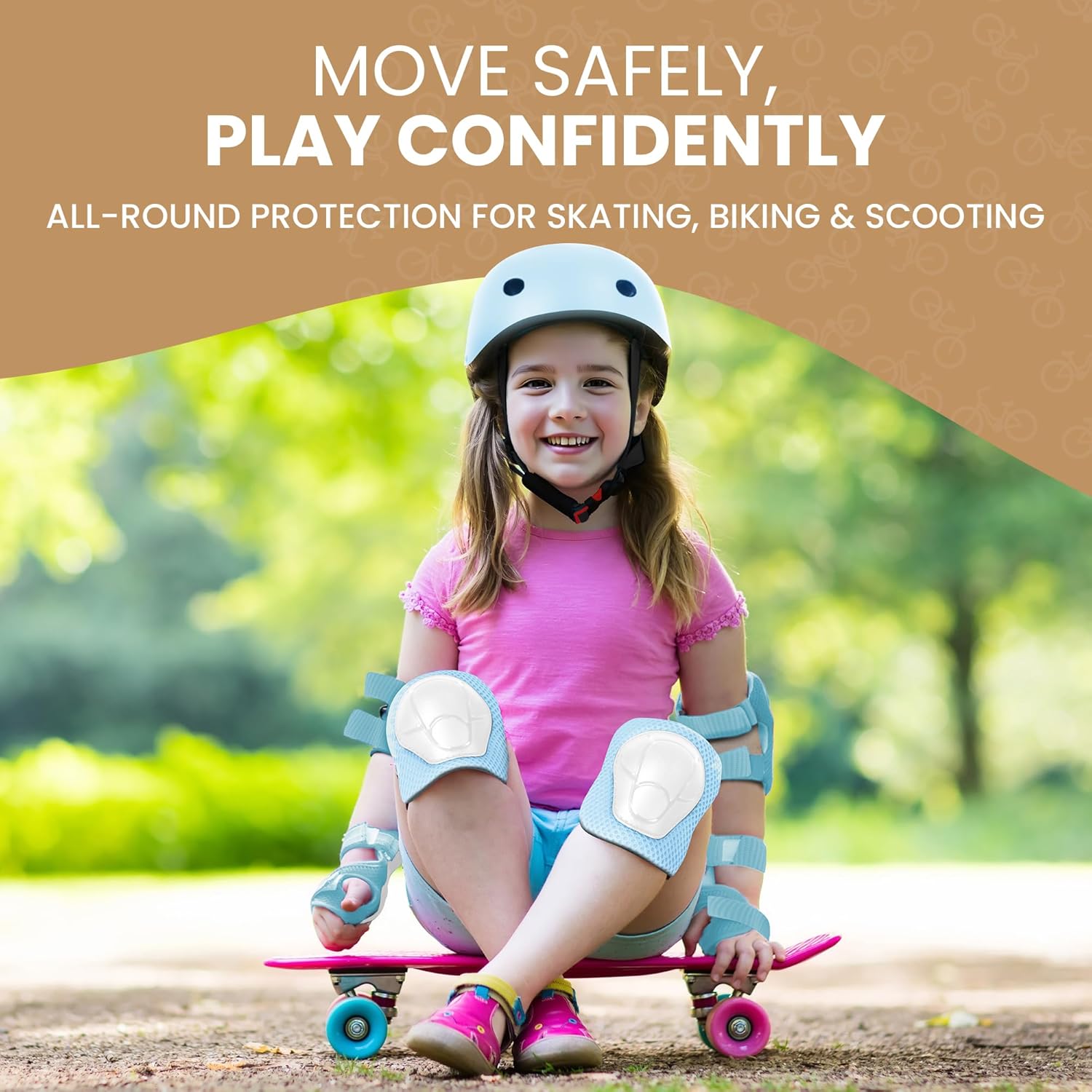 KIDS HELMET & PADS SET