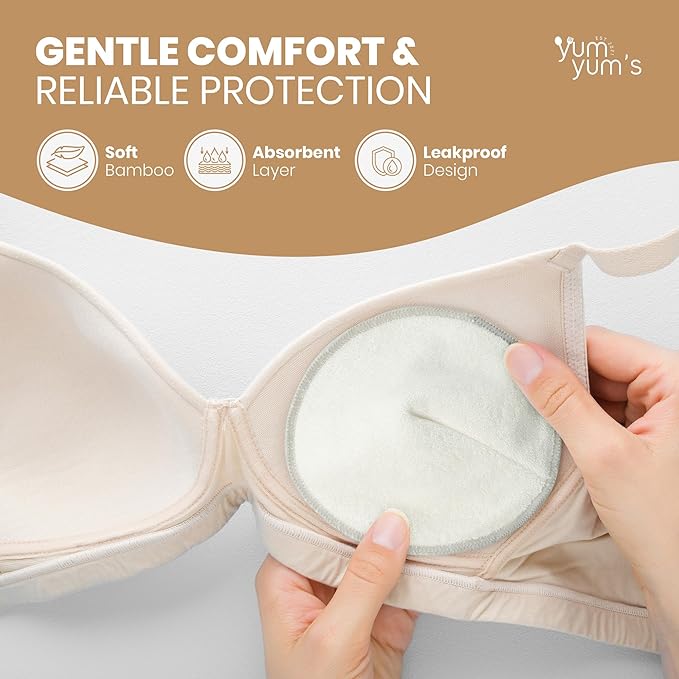 REUSABLE BAMBOO BREAST PADS