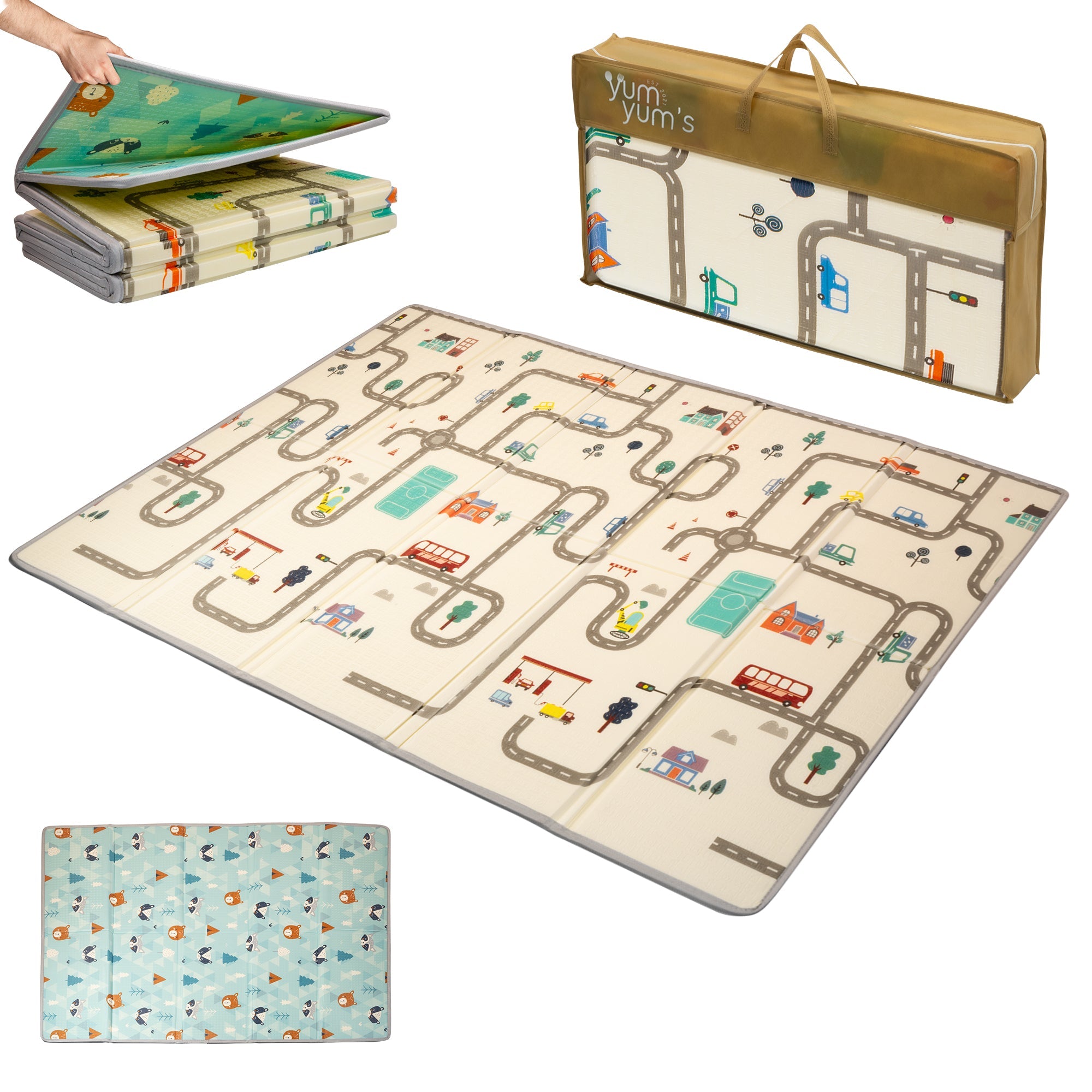 DOUBLE SIDED FOAM PLAYMATS